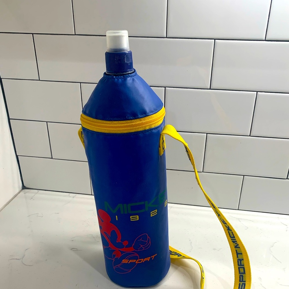 Mickey Mouse Sport 1928 Strap Water Bottle Vintage 90s Walt Disney Crossbody Bag